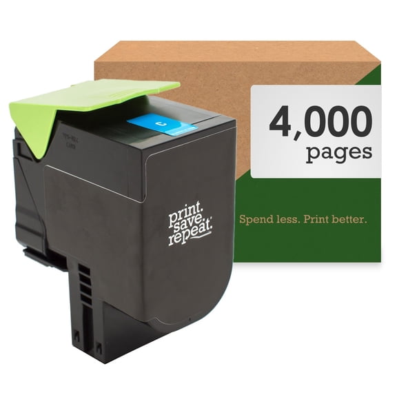 Print.Save.Repeat. Lexmark 701XC Cyan Extra High Yield Toner Cartridge for CS510 [4,000 Pages]
