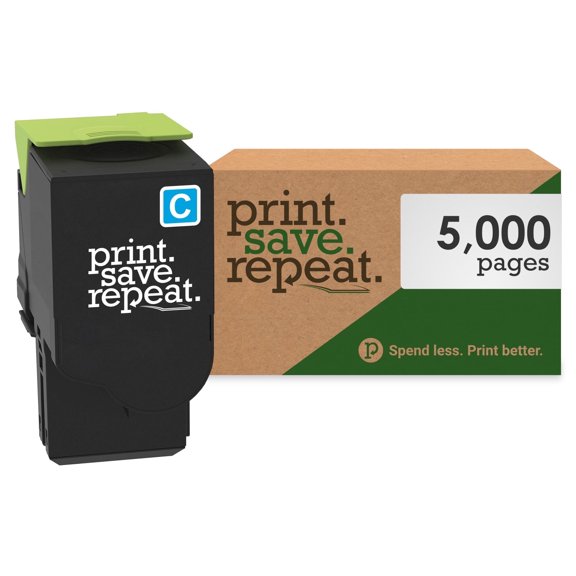 Print.Save.Repeat. Lexmark 78C1XC0 Cyan Extra High Yield Toner Cartridge for CS421, CS521, CS622, CX421, CX522, CX622, CX625 [5,000 Pages]