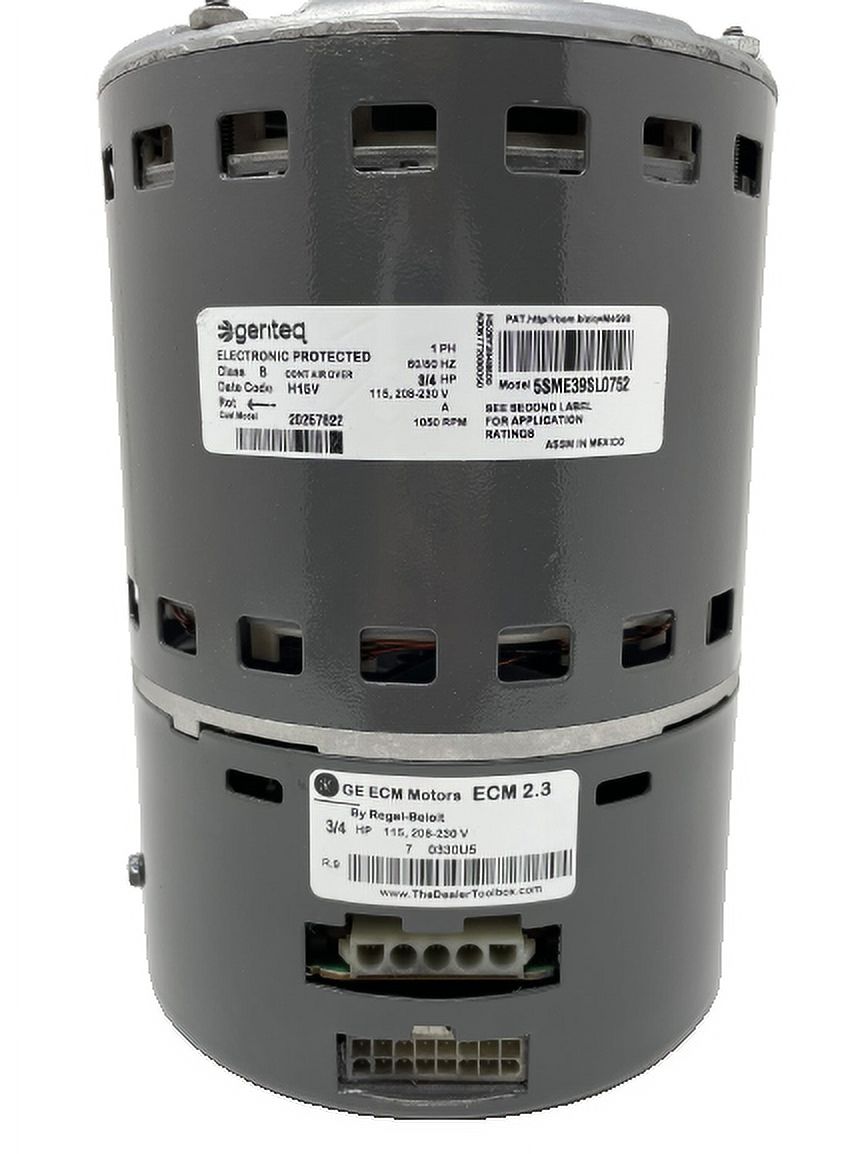 Remanufactured United HVAC Motors GE Genteq ECM 2.3 3/4 HP Blower Motor
