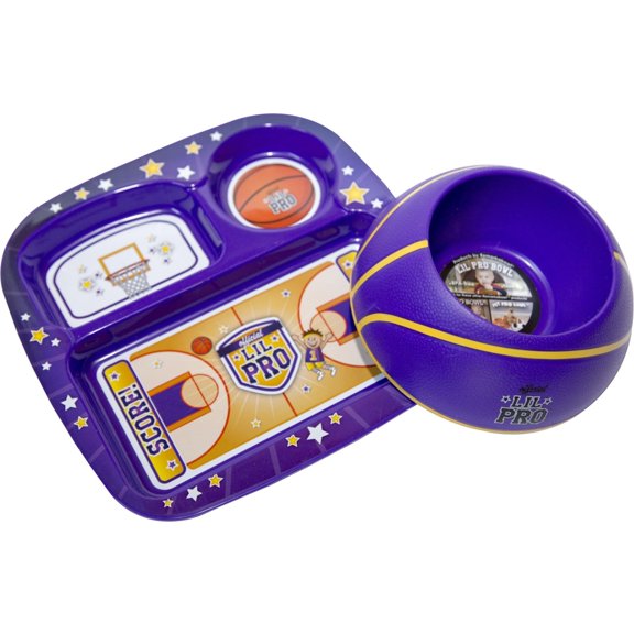 REMARKABOWL PURPLE/YELLOW BASKETBALL SET