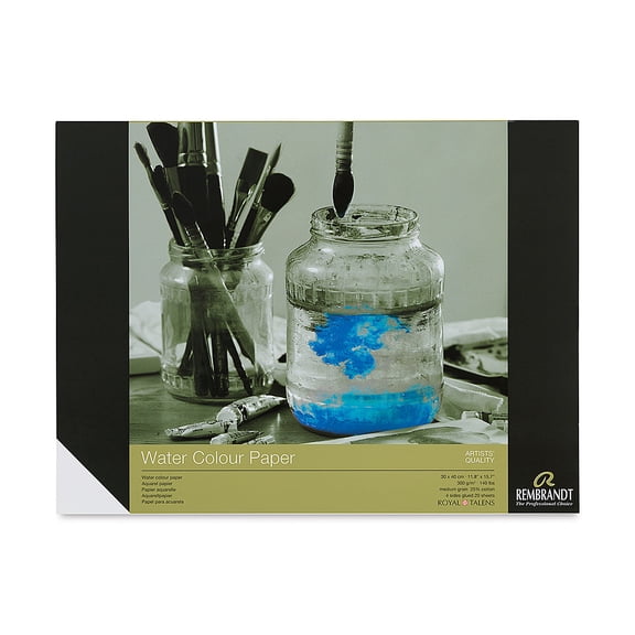 Rembrandt 25% Cotton Watercolor Paper Block - 11-3/4" x 15-3/4"