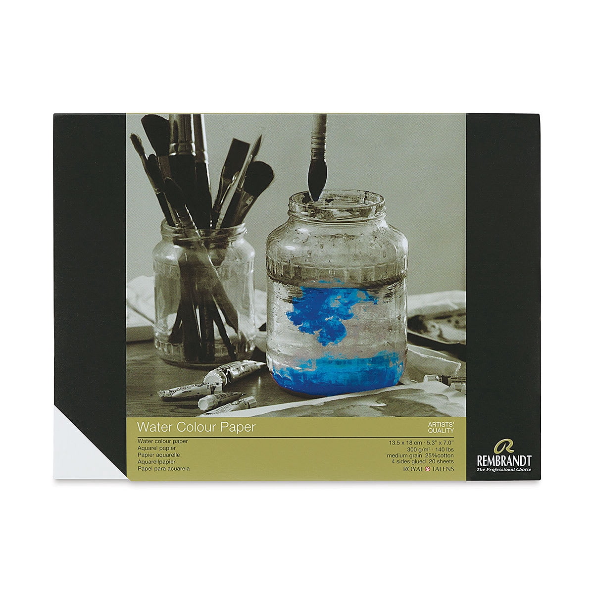 Rembrandt 25% Cotton Watercolor Paper Block - 5-1/2" x 7"