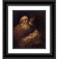 thumbnail image 1 of Rembrandt 2x Matted 20x24 Black Ornate Framed Art Print 'Circumcision', 1 of 2