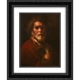 thumbnail image 1 of Rembrandt 2x Matted 20x24 Black Ornate Framed Art Print 'Portrait of a man, workshop of Rembrandt', 1 of 2