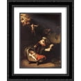thumbnail image 1 of Rembrandt 2x Matted 20x24 Black Ornate Framed Art Print 'The Holy Family with Angels', 1 of 2
