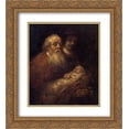 thumbnail image 1 of Rembrandt 2x Matted 20x24 Gold Ornate Framed Art Print 'Circumcision', 1 of 2