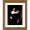 thumbnail image 1 of Rembrandt 2x Matted 20x24 Gold Ornate Framed Art Print 'Portrait Of A Woman', 1 of 2