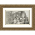 thumbnail image 1 of Rembrandt 2x Matted 24x18 Gold Ornate Framed Art Print 'Ledikant', 1 of 2
