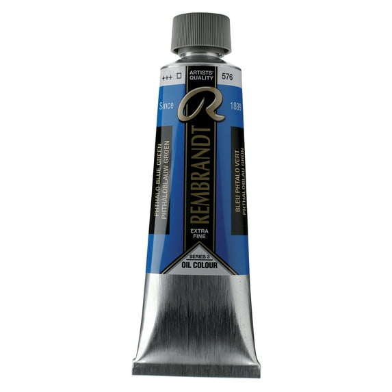 Rembrandt Artists' Oil Color, 150ml, Pthalo Blue Green