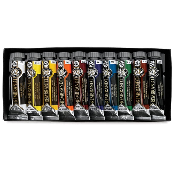 Rembrandt Artists' Oils - Basic Set, Assorted, Set of 10, 15 ml tubes