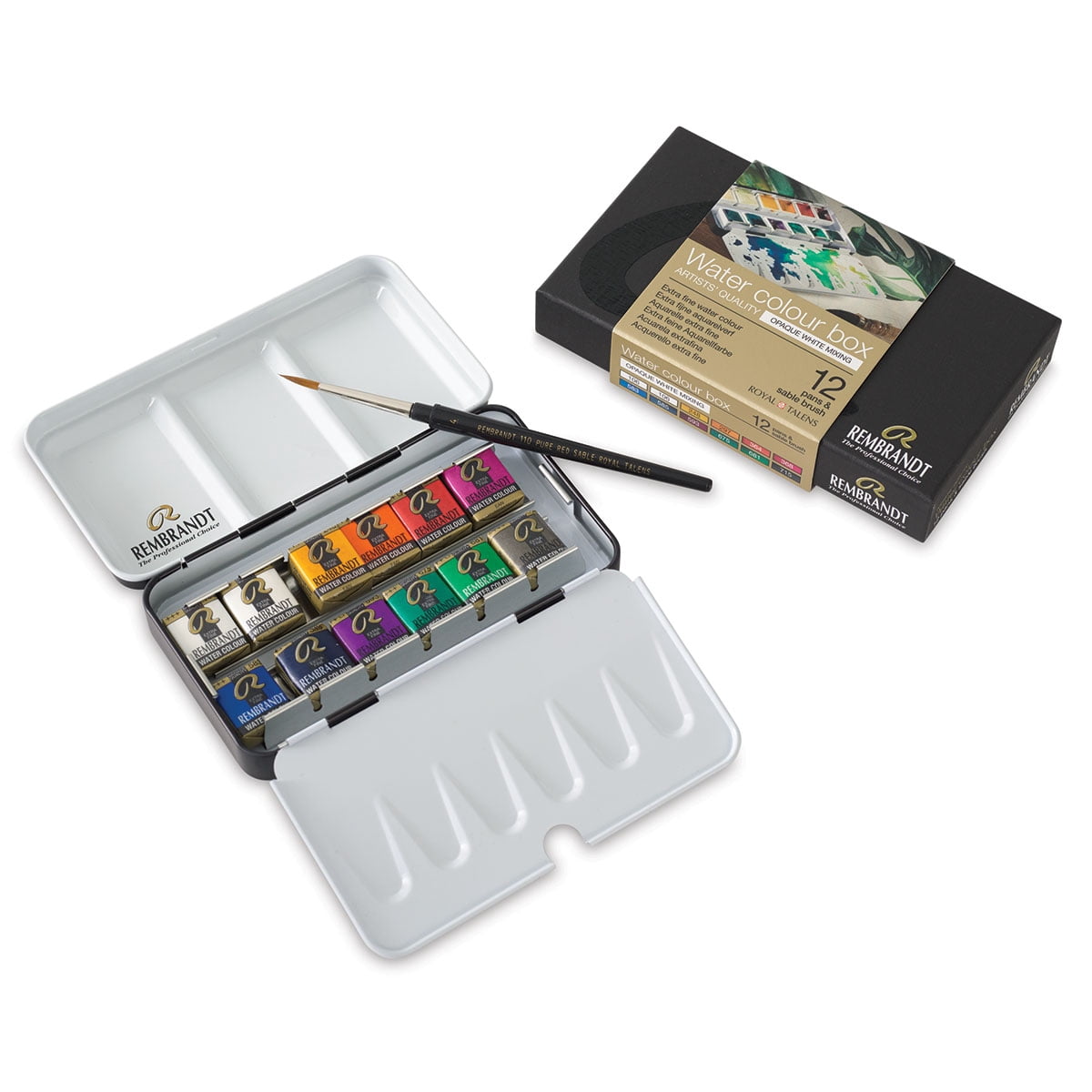 Rembrandt Artists' Watercolors - Set Of 12, Opaque White Mixing Colors - View #14