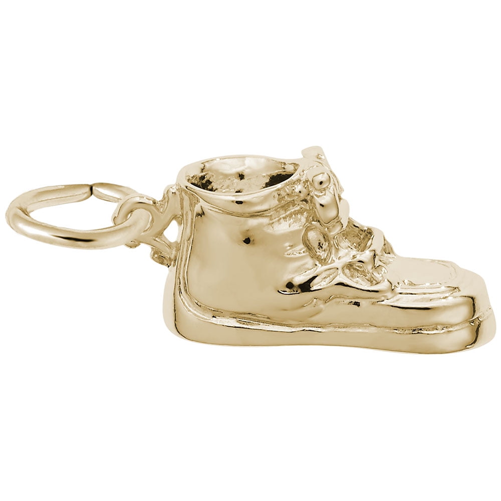 Rembrandt Baby Shoe with Laces Charm, 14K Yellow Gold - Walmart.com