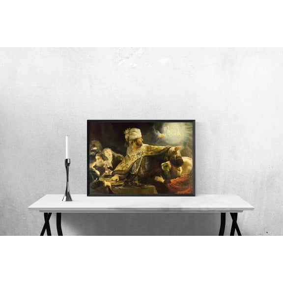 Rembrandt Belshazzar's Feast Art Baroque Print, Unframed Paper Poster 8x10in