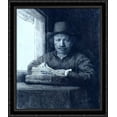thumbnail image 1 of Rembrandt Drawing at a Window 28x34 Large Black Ornate Wood Framed Canvas Art by Rembrandt, 1 of 2
