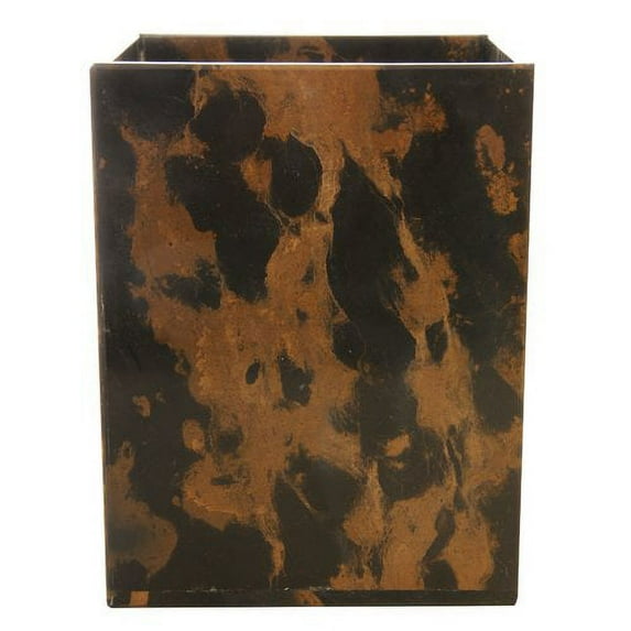 Rembrandt Home Polished Marble Waste Basket