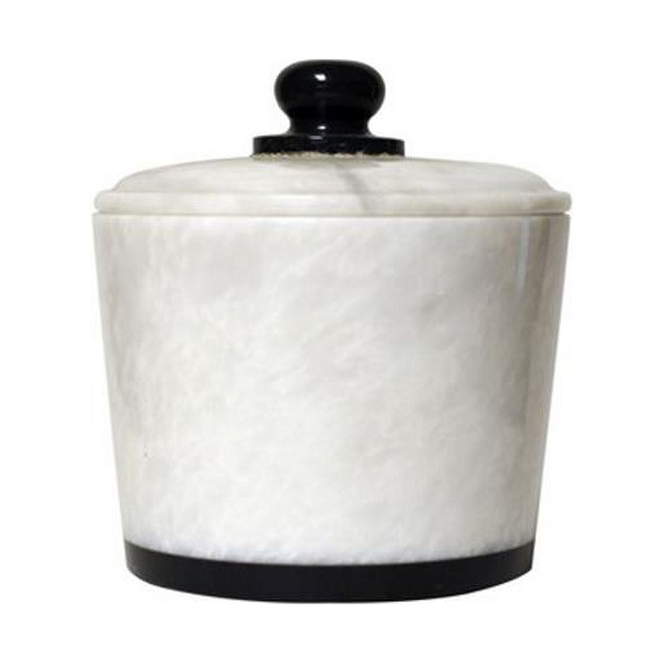 Rembrandt Home TX-J Jet Black & Alabaster Marble Bath Jar - Walmart.com
