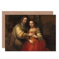 thumbnail image 1 of Rembrandt Isaac and Rebecca Jewish Bride Fine Art Greetings Card Plus Envelope Blank inside, 1 of 3