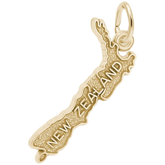 Rembrandt New Zealand Map Charm, 10K Yellow Gold - Walmart.com