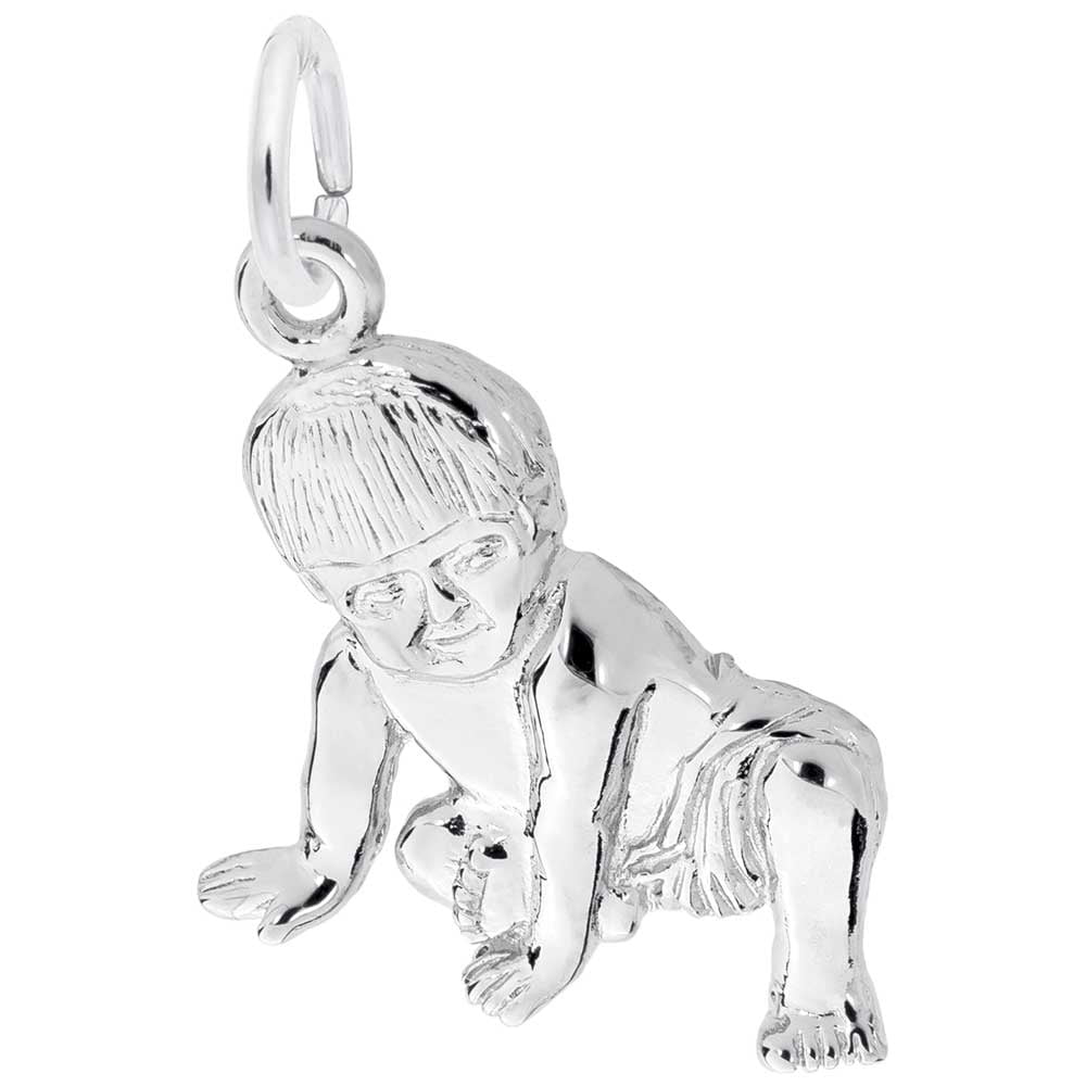 Rembrandt Newborn Baby Style 6313 Charm, Sterling Silver - Walmart.com