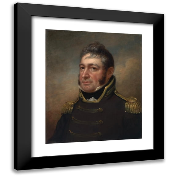 Rembrandt Peale 15x17 Black Modern Framed Museum Art Print Titled - William Bainbridge (1814)
