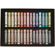 Rembrandt Royal Talens Soft Pastels General Wood Box Set, 30 Stick