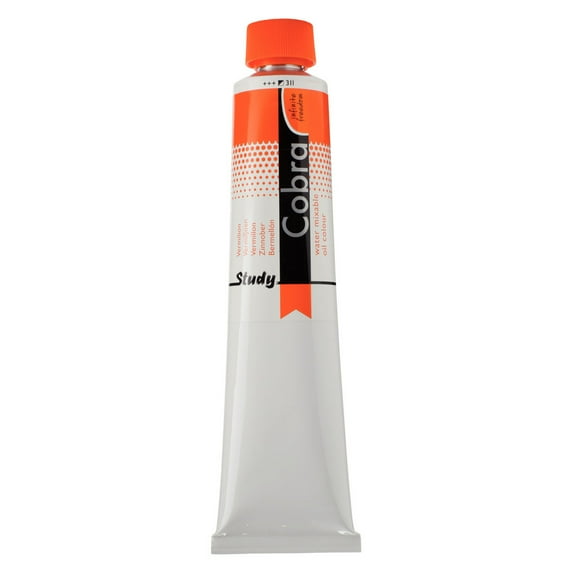 Rembrandt/Talens Cobra Study Water Mixable Oil Colour, 200ml, Vermilion