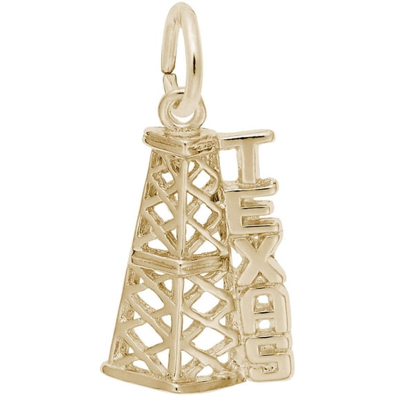Rembrandt Texas Oil Rig Charm, 10K Yellow Gold - Walmart.com