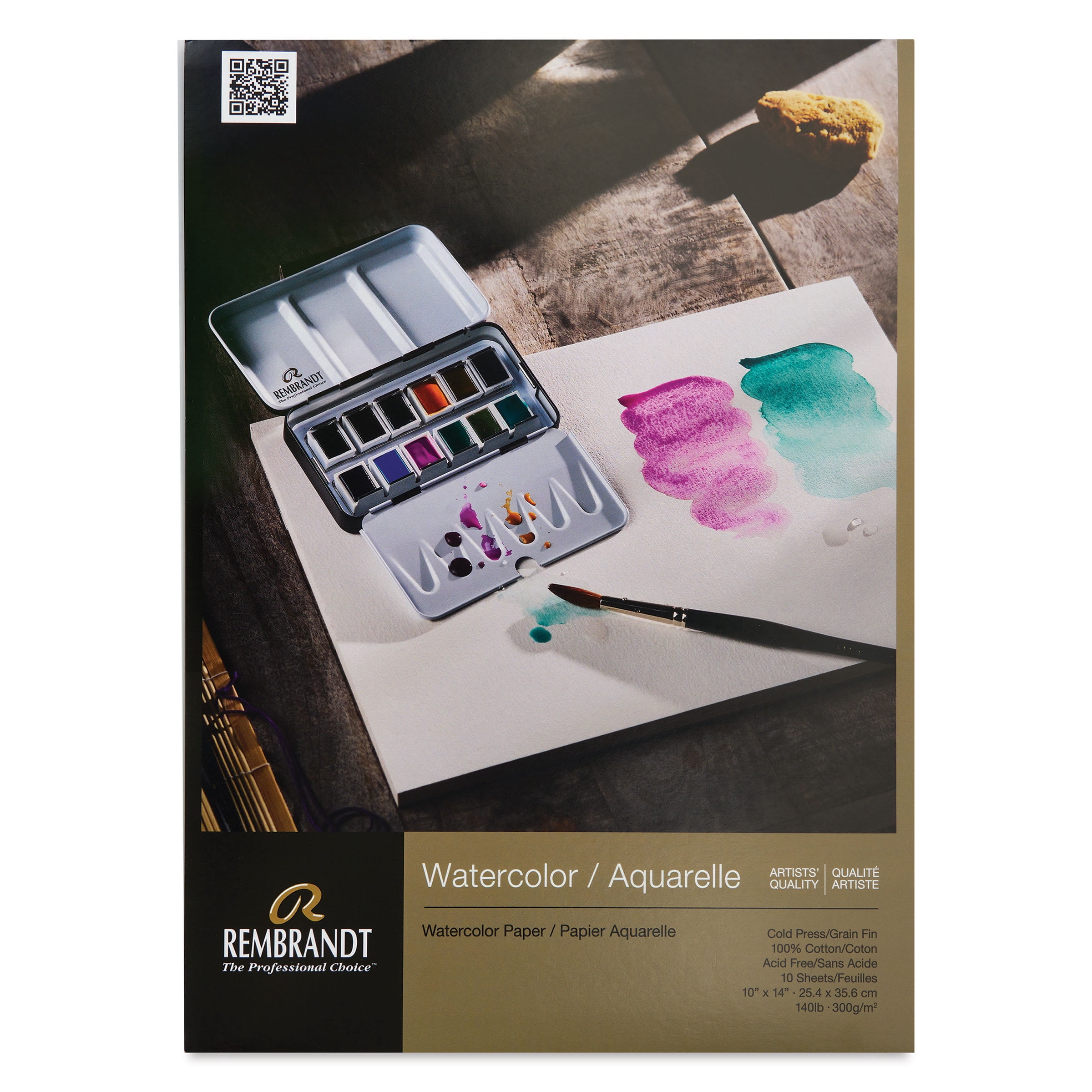 Rembrandt Watercolor Pad - 10" x 14", 140 lb, 10 Sheets