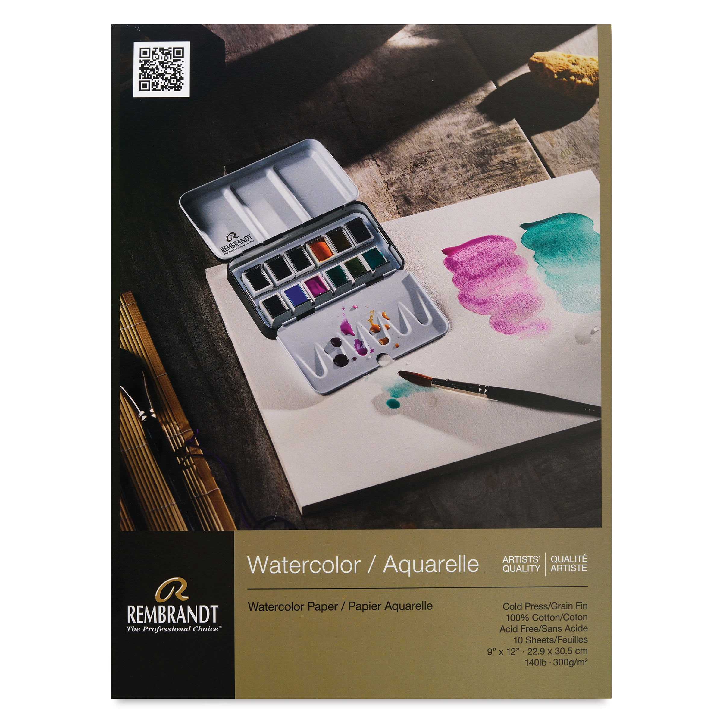 Rembrandt Watercolor Pad - 9" x 12", 140 lb, 10 Sheets