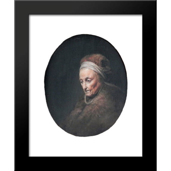 Rembrandt's-mother 20x24 Framed Art Print by Gerrit Dou