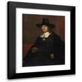 thumbnail image 1 of Rembrandt van Rijn 12x14 Black Modern Framed Museum Art Print Titled - Portrait of a Man in a Tall Hat (C. 1663), 1 of 5
