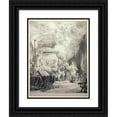 thumbnail image 1 of Rembrandt van Rijn 12x14 Black Ornate Wood Framed Double Matted Museum Art Print Titled: The Death of the Virgin (C.1639), 1 of 5