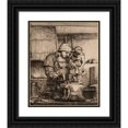 thumbnail image 1 of Rembrandt van Rijn 15x17 Black Ornate Wood Framed Double Matted Museum Art Print Titled - The Goldsmith (1655), 1 of 5