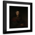 thumbnail image 1 of Rembrandt van Rijn 20x24 Black Modern Framed Museum Art Print Titled - Man with a Magnifying Glass (Early 1660s), 1 of 5
