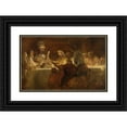 thumbnail image 1 of Rembrandt van Rijn 24x17 Black Ornate Framed Double Matted Museum Art Print Titled: The Conspiracy of the Batavians Under Claudius Civilis, 1 of 5