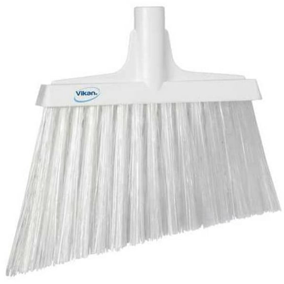 Remco 11 51/64 in Sweep Face Angle Broom, Stiff, Synthetic, White 29145