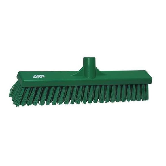 Remco 2 x 16 in Sweep Face Broom Head, Soft, Synthetic, Green 31782