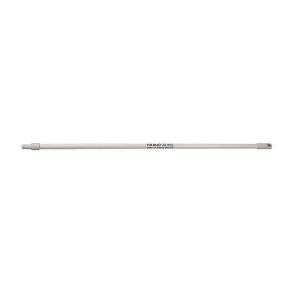 Remco 53" Drain Brush Handle, 1 1/4 in Dia, White, Fiberglass 6053DRN