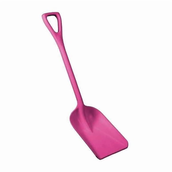 Hygienic Square Point Shovel, Polypropylene Blade, 23 1/2 in L, Pink 69811