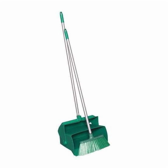Lobby Dust Pan and Broom Set,Green 62502