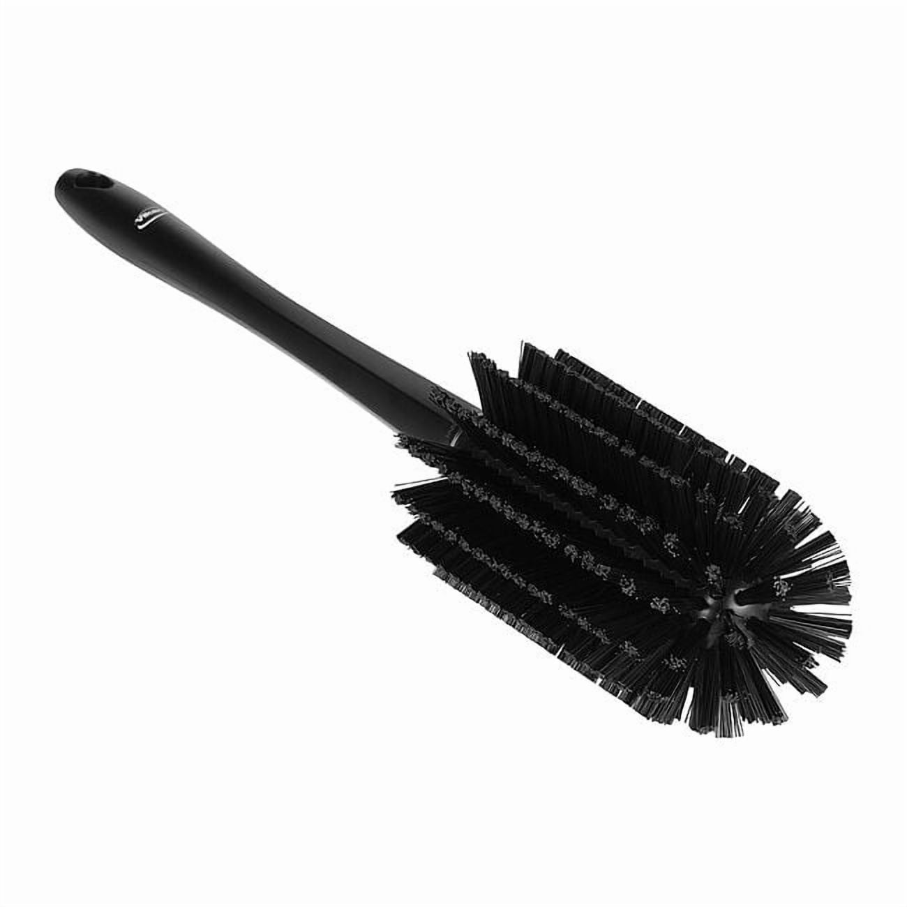 Bottle Brush, Medium, 10 1/4 in L Handle, 6 1/2 in L Brush, Black, Polypropylene 5382809