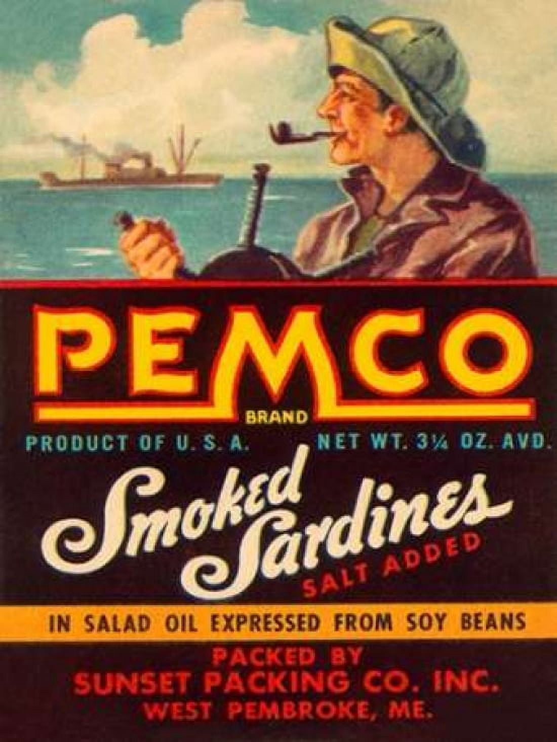 Remco Smoked Sardines Canvas Art - Retrolabel (18 x 24)