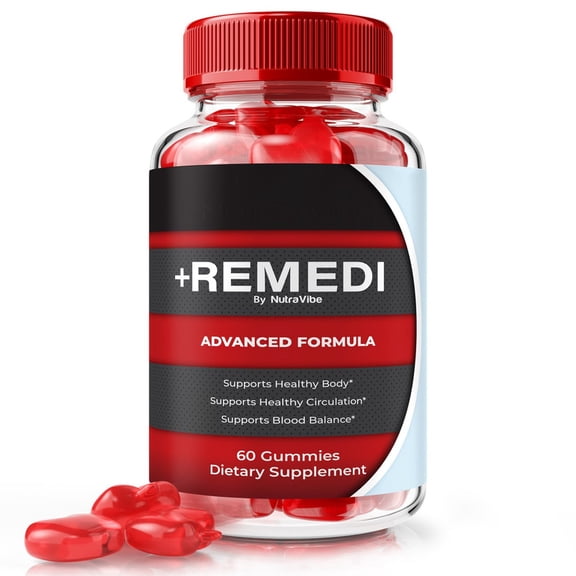 +Remedi Original Formula with a Clean Blend to Support Healthy Circulation, Natural Energy & Balanced Levels | Just 2 Easy-to-Chew Gummies Daily (60 Gummies)