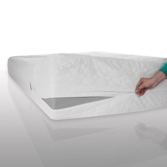Remedy Hypoallergenic 100% Cotton Waterproof Full-Size Mattress Protector