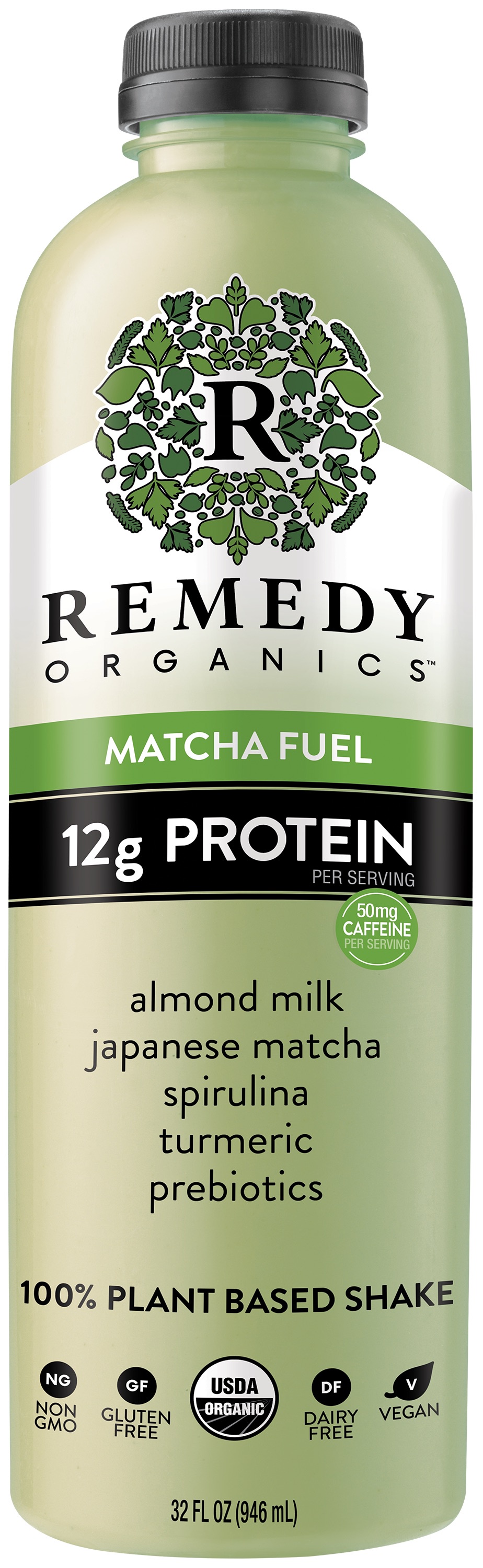 Remedy Organics 100 Plant Based Matcha Fuel Ready to Go Nutritionsl