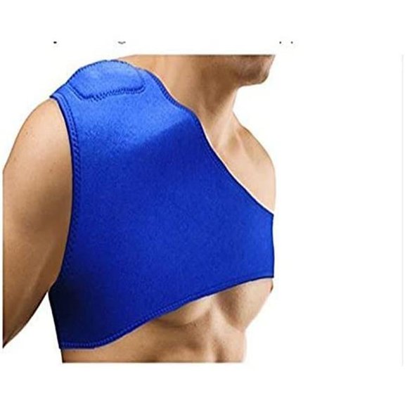 RemedyHealth Unisex Sports Compression Brace Strap Wrap Belt for Rotator Cuff Injury Prevention & Recovery, Blue