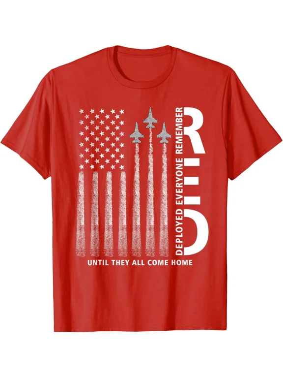 Remember Everyone Deployed Red Friday Military American Flag T-Shirt Unisex S-5XL Hot Trending Shirt, Vintage Birthday Gift