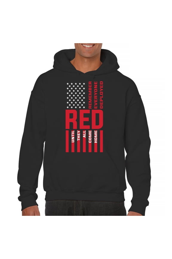 Remember Everyone Deployed Sweatshirt Until They All Come Home RED Friday Military US Flag American Patriot Hoodie