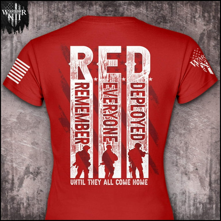 Remember Everyone Deployed - Women T-Shirt Patriotic Tribute Tee 