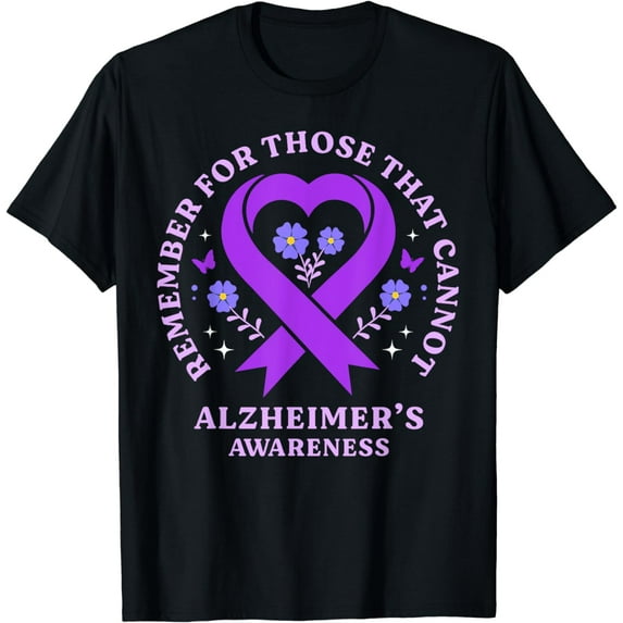 Remember For Those That Cannot Alzheimer's Awareness Ribbon T-Shirt mens t shirt,black,women,funny,misfits,men,journey